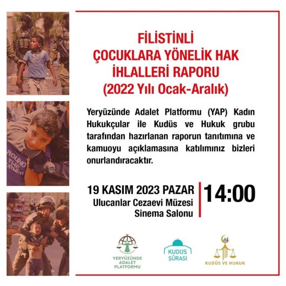 Filistinli Çocuklar Yönelik Hak İhlalleri – 2022